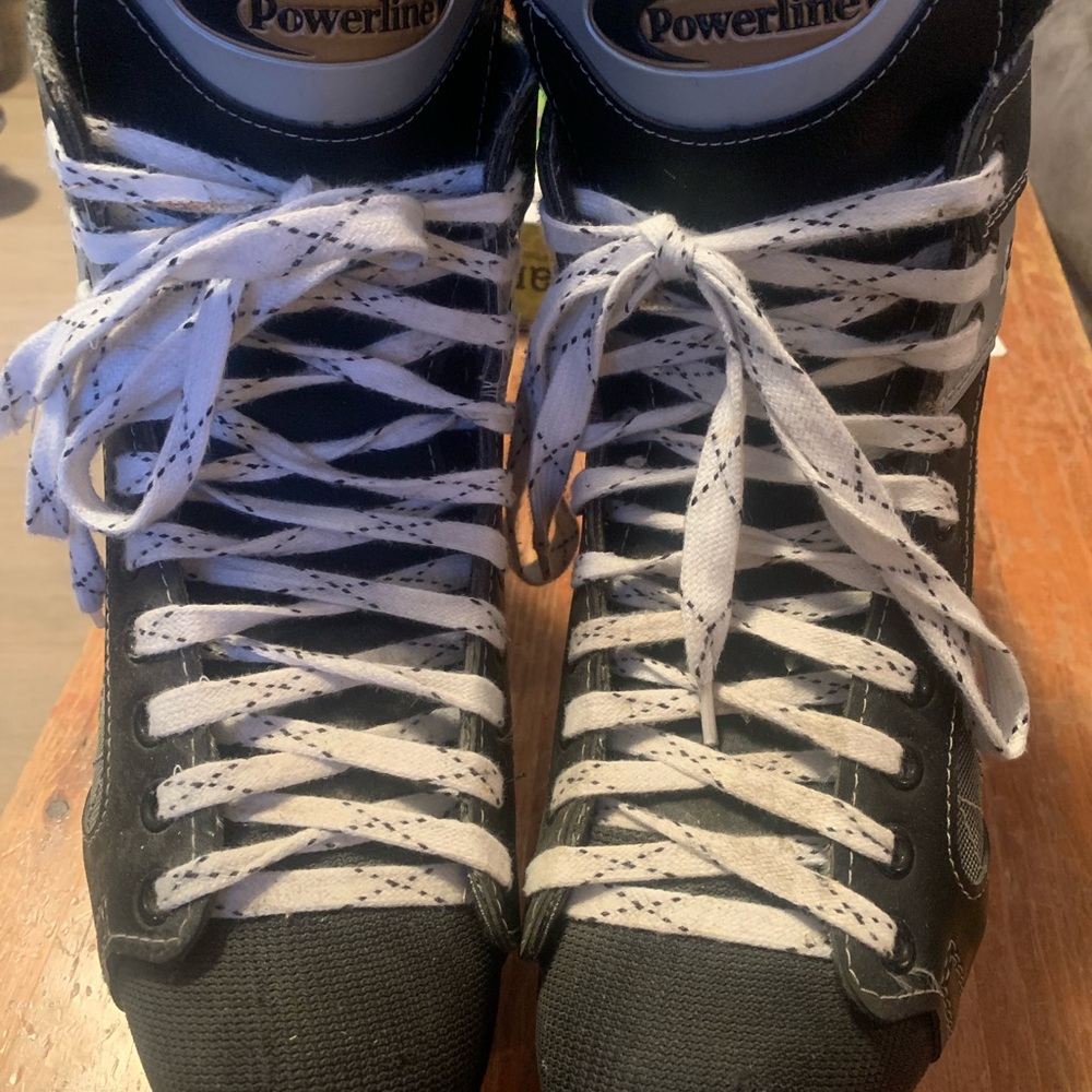 CCM Powerline Black and White Skates